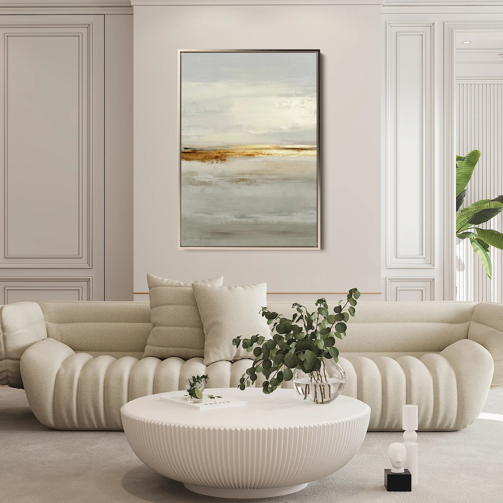 Abstract 2169 Canvas Art 18" x 24" / 45 x 60 cm / Black