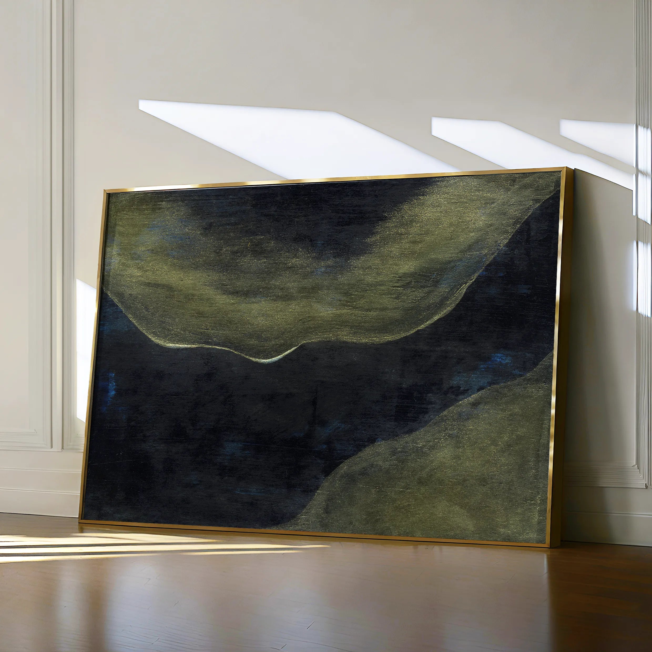 Abstract 217 Canvas Art 18" x 24" / 45 x 60 cm / Black