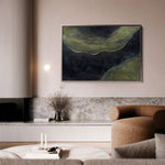 Abstract 217 Canvas Art 18" x 24" / 45 x 60 cm / Black