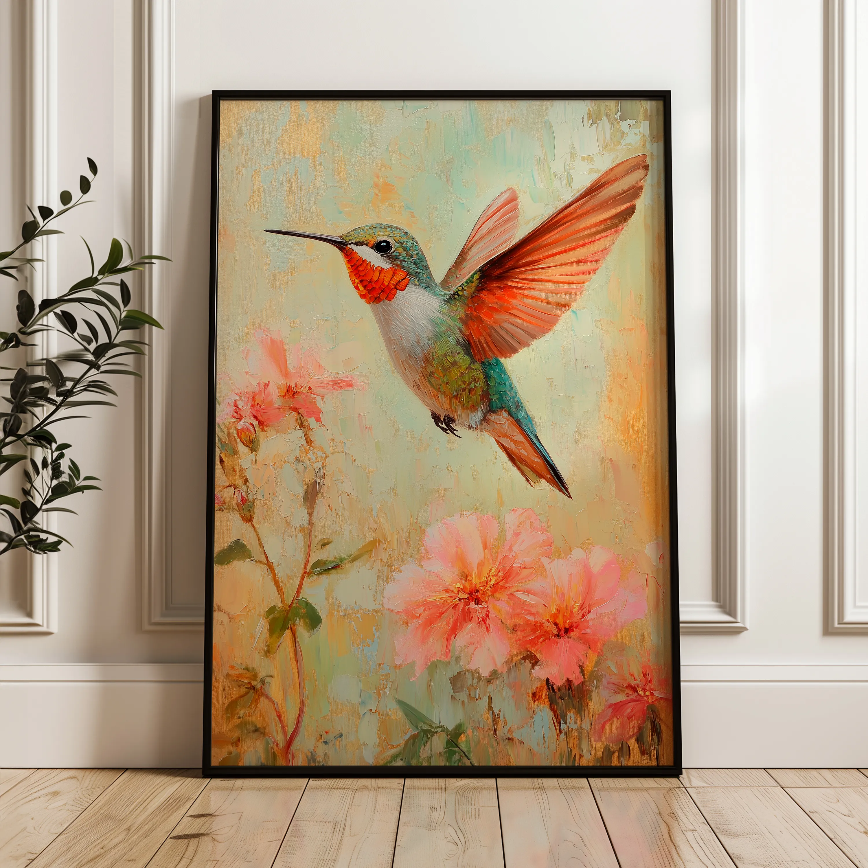 Animals 217 Canvas Art 18" x 24" / 45 x 60 cm / Black