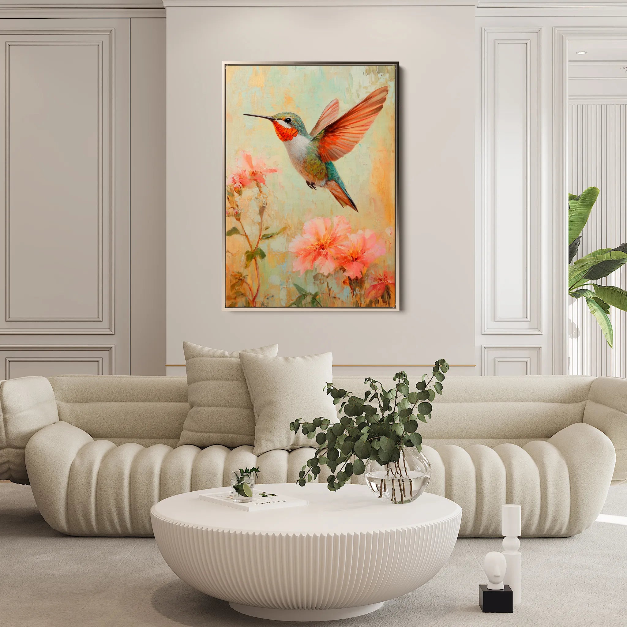 Animals 217 Canvas Art 18" x 24" / 45 x 60 cm / Black