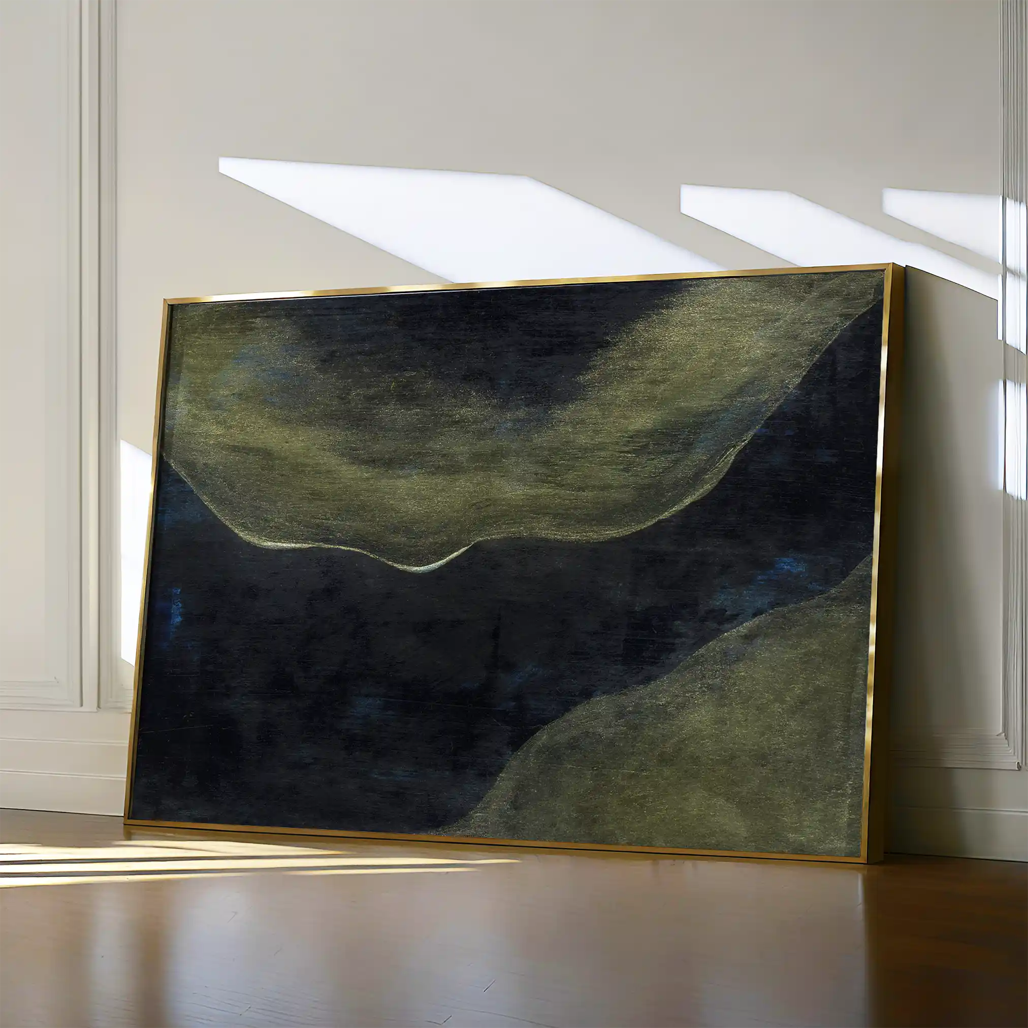 Abstract 217 Canvas Art 60 x 40 cm / Black