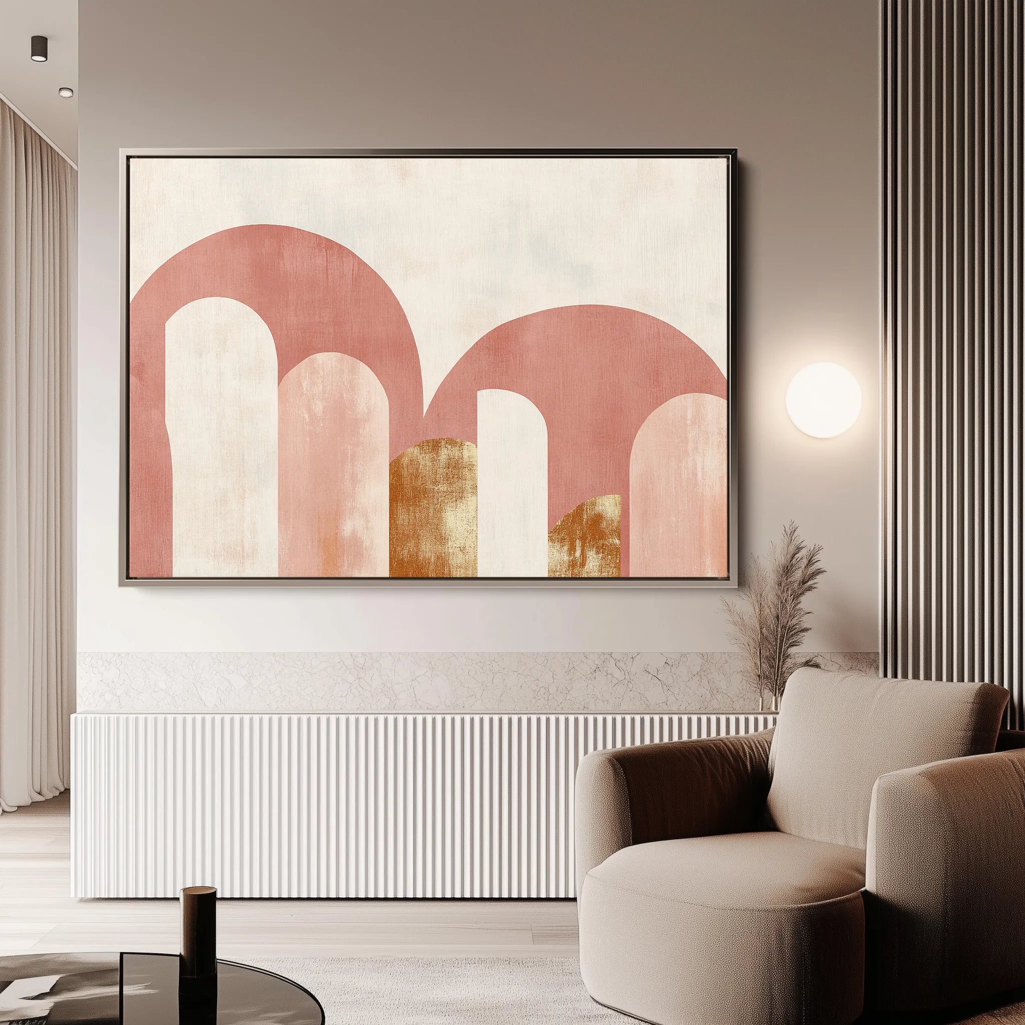 Boho 217 Canvas Art 18" x 24" / 45 x 60 cm / Black