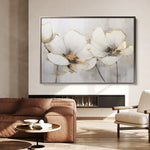 Floral 217 Canvas Art 60 x 40 cm / Black