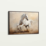 Horses 217 Canvas Art 18" x 24" / 45 x 60 cm / Black