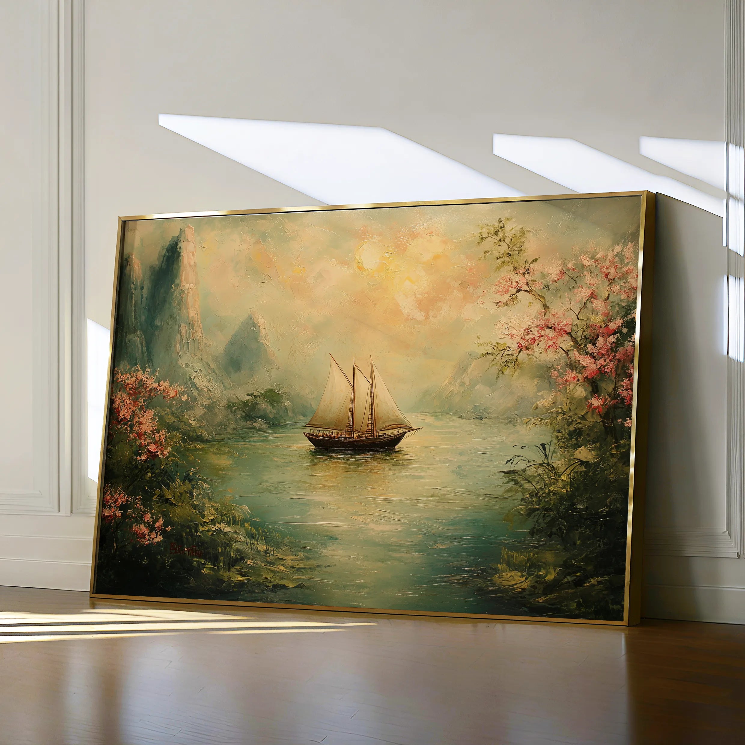 Landscape 217 Canvas Art 18" x 24" / 45 x 60 cm / Black