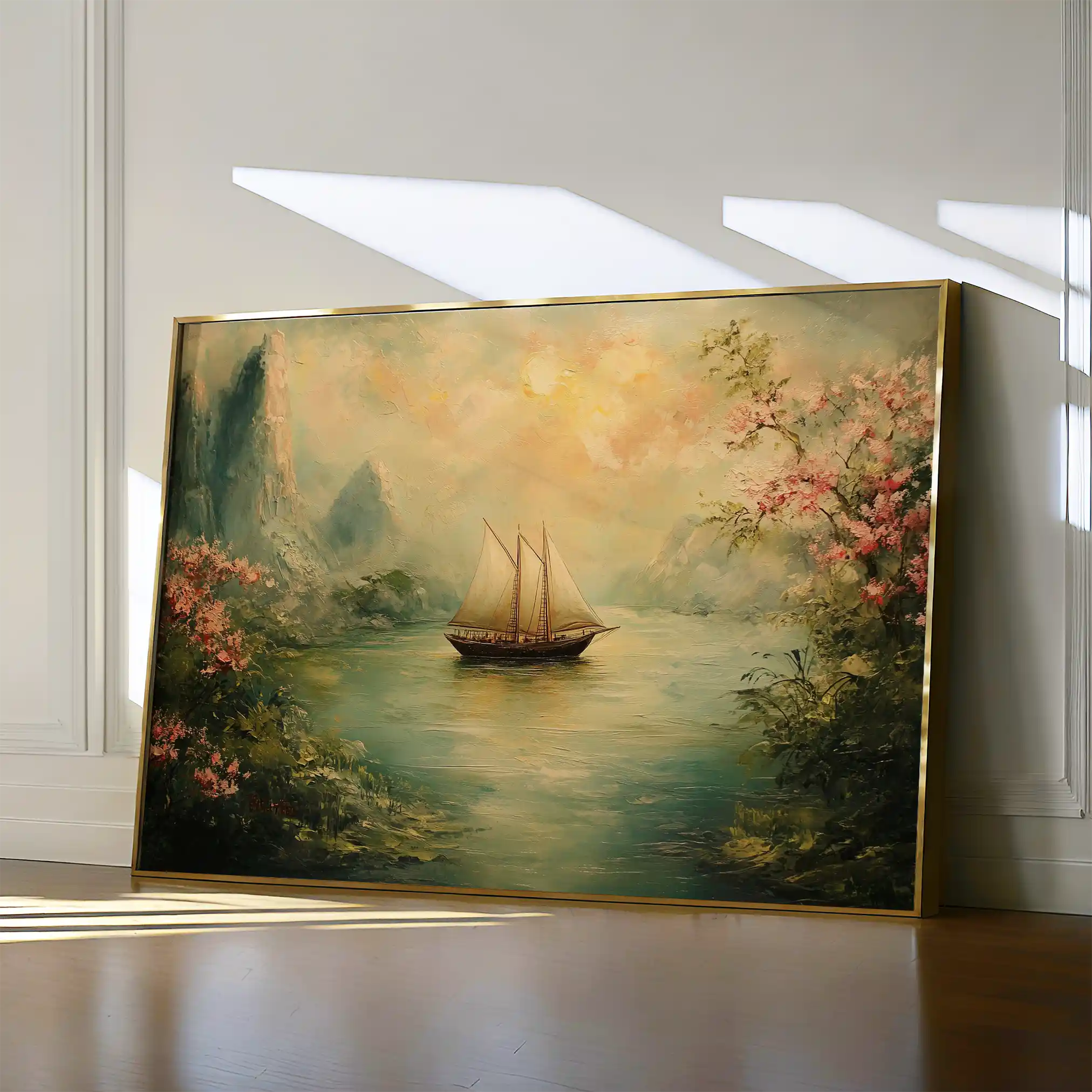 Landscape 217 Canvas Art 60 x 40 cm / Black