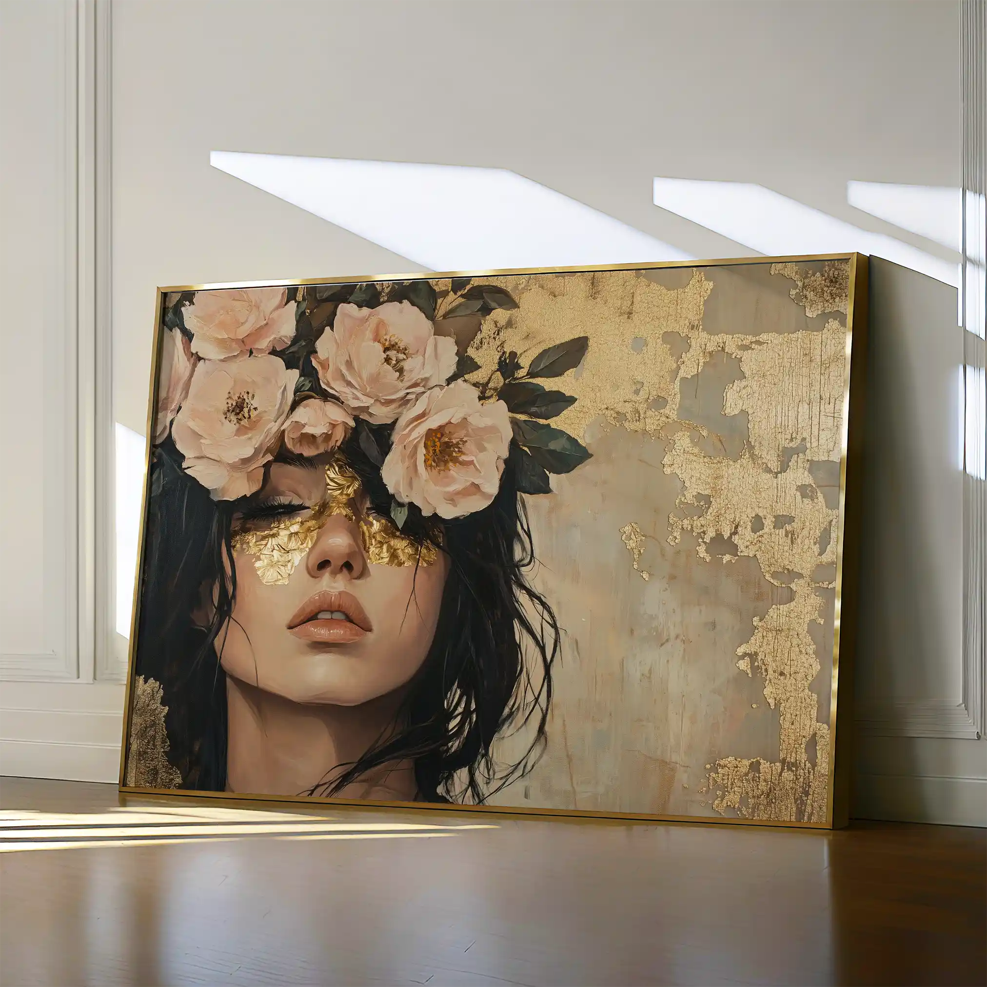 Portrait 217 Canvas Art 60 x 40 cm / Black