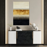 Abstract 2171 Canvas Art 18" x 24" / 45 x 60 cm / Black