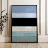 Abstract 2172 Canvas Art 18" x 24" / 45 x 60 cm / Black