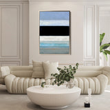 Abstract 2172 Canvas Art 18" x 24" / 45 x 60 cm / Black