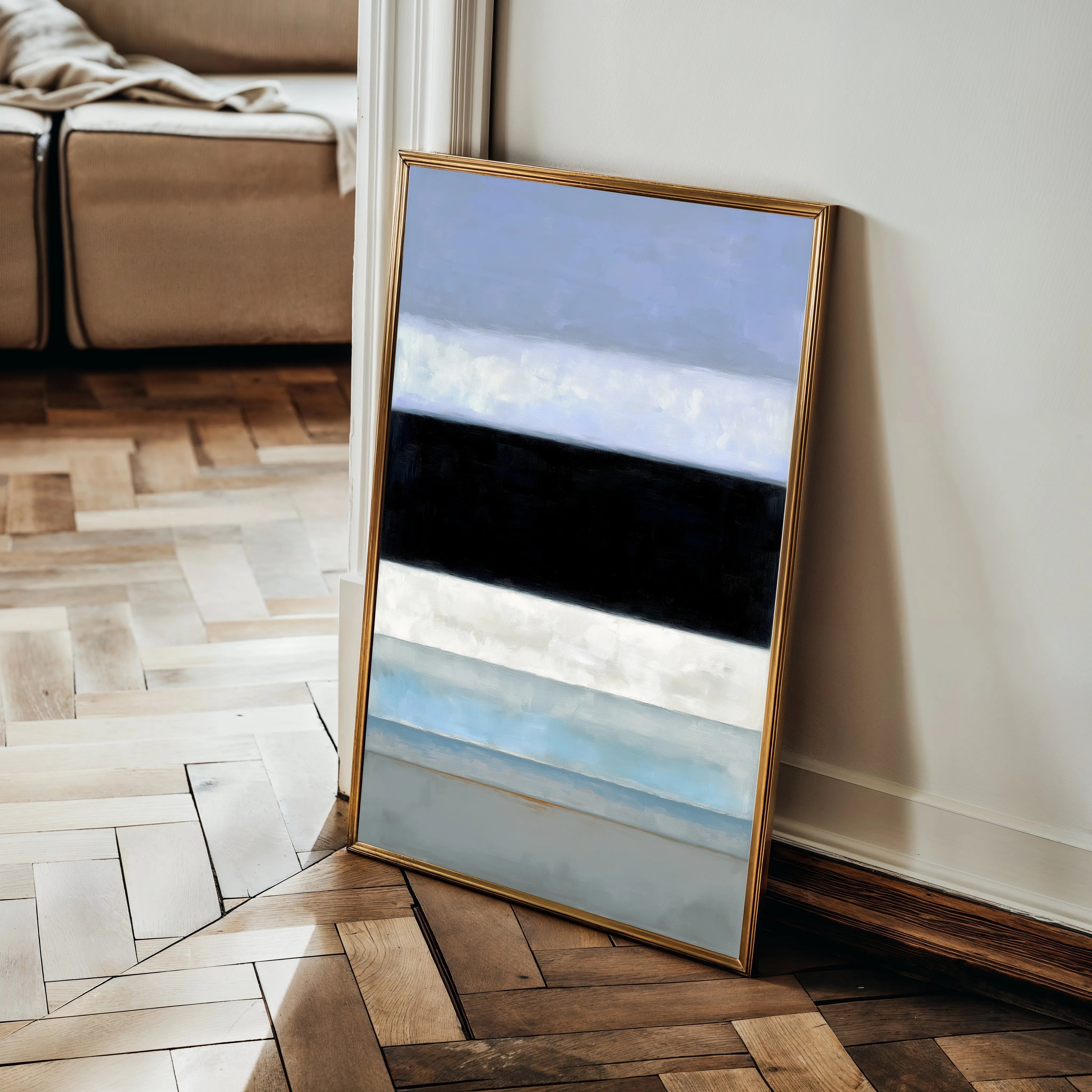 Abstract 2172 Canvas Art 18" x 24" / 45 x 60 cm / Black