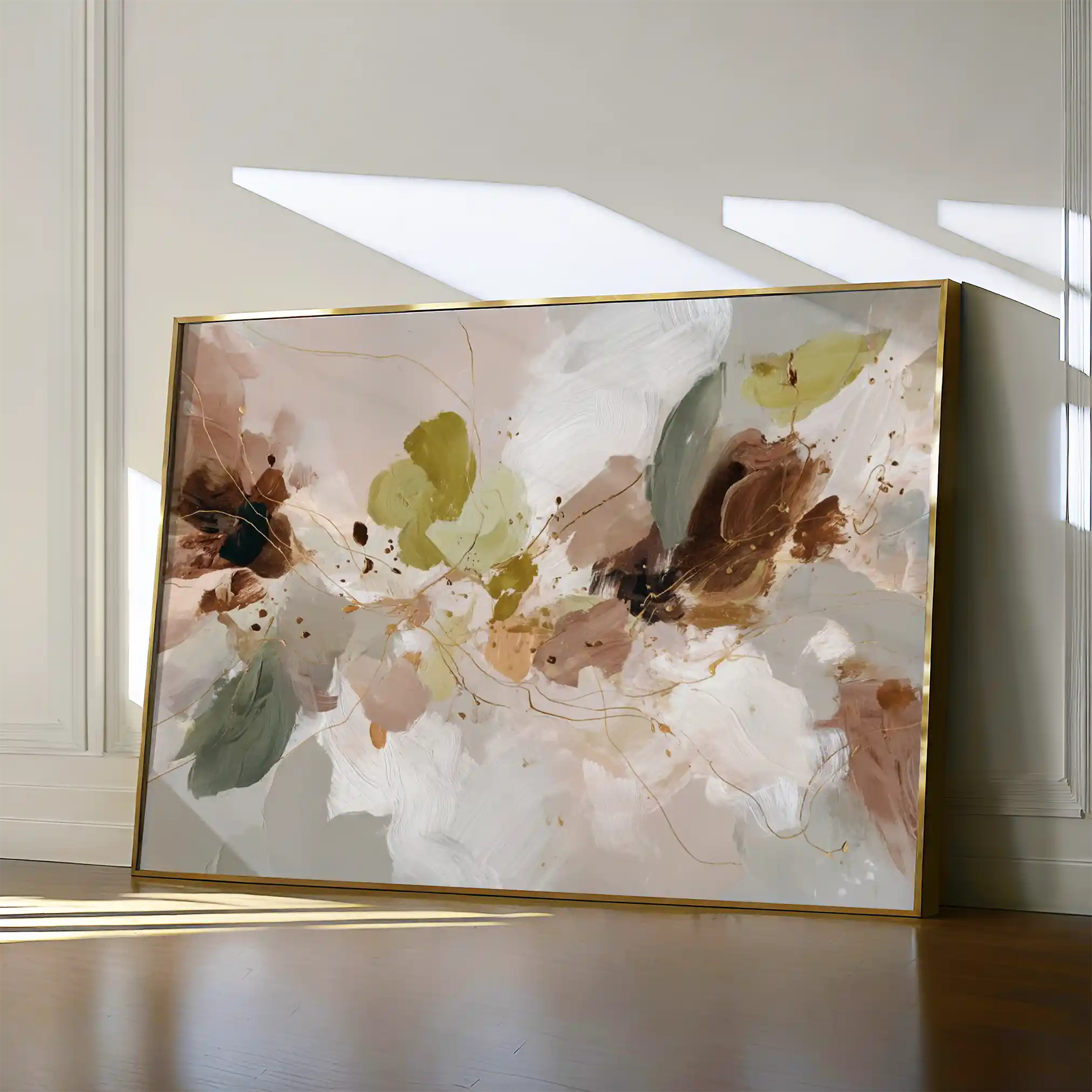 Abstract 2173 Canvas Art 18" x 24" / 45 x 60 cm / Black