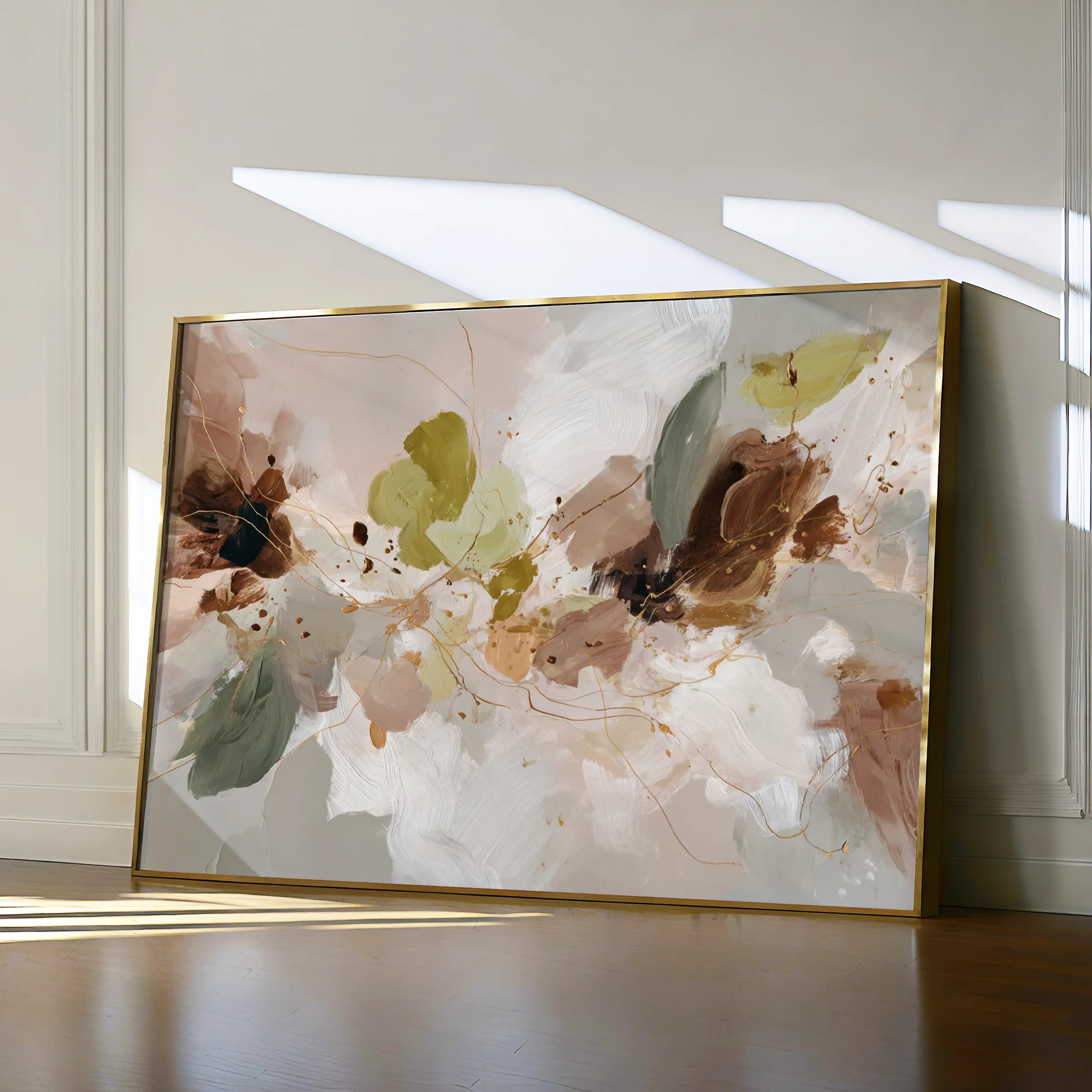 Abstract 2173 Canvas Art 18" x 24" / 45 x 60 cm / Black