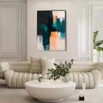 Abstract 2174 Canvas Art 18" x 24" / 45 x 60 cm / Black