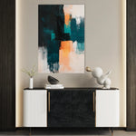 Abstract 2174 Canvas Art 18" x 24" / 45 x 60 cm / Black