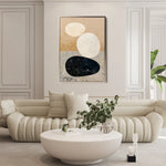 Abstract 2175 Canvas Art 18" x 24" / 45 x 60 cm / Black
