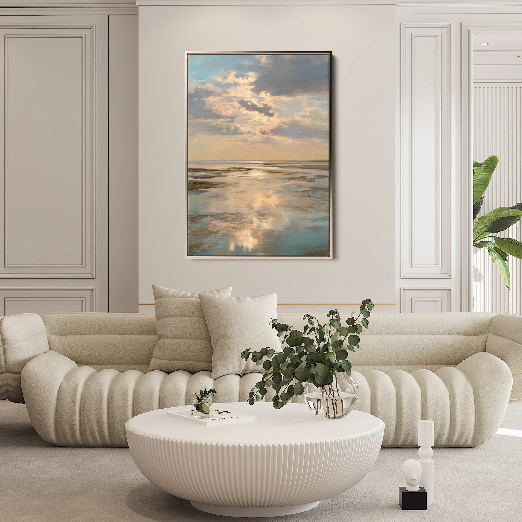 Abstract 2176 Canvas Art 18" x 24" / 45 x 60 cm / Black