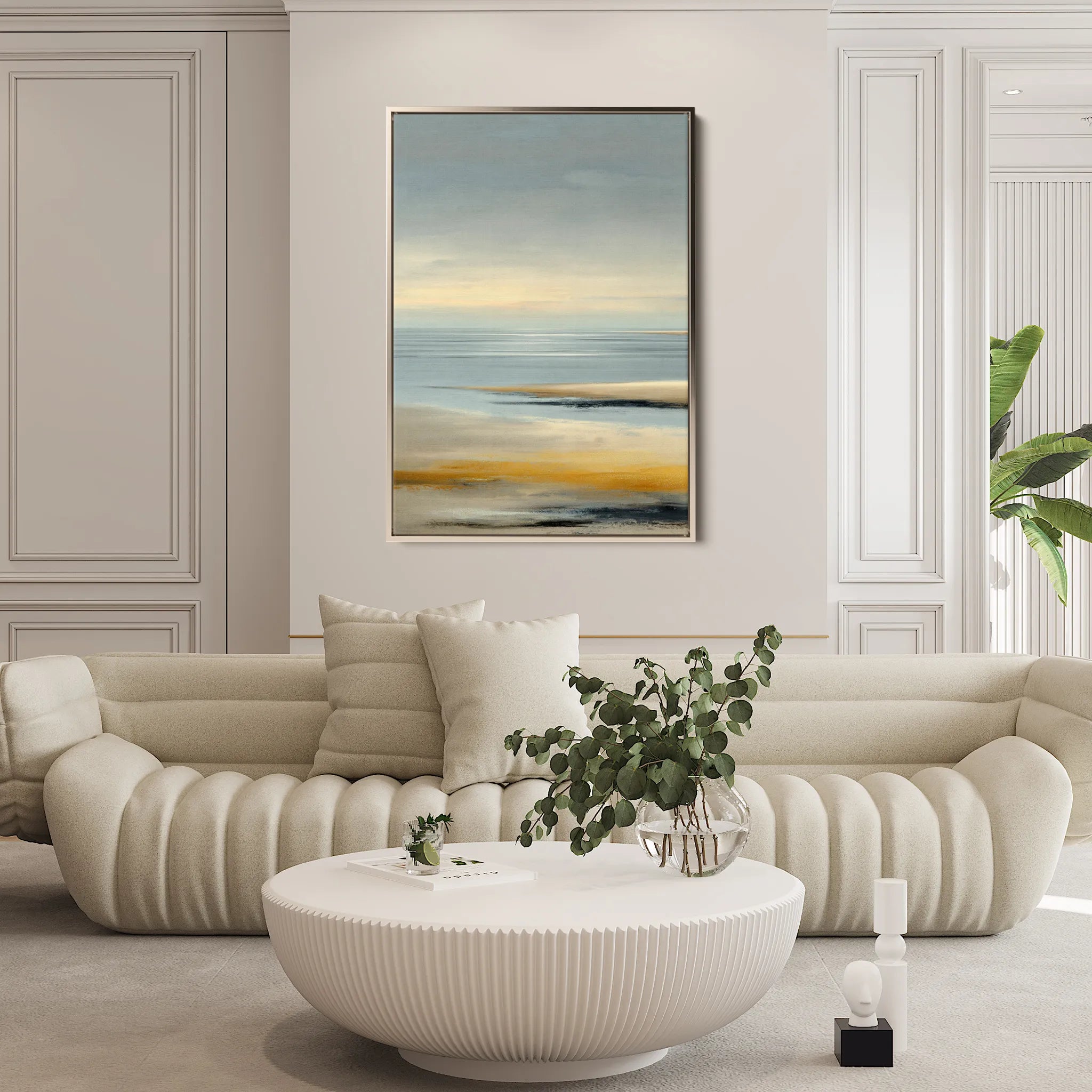 Abstract 2177 Canvas Art 18" x 24" / 45 x 60 cm / Black