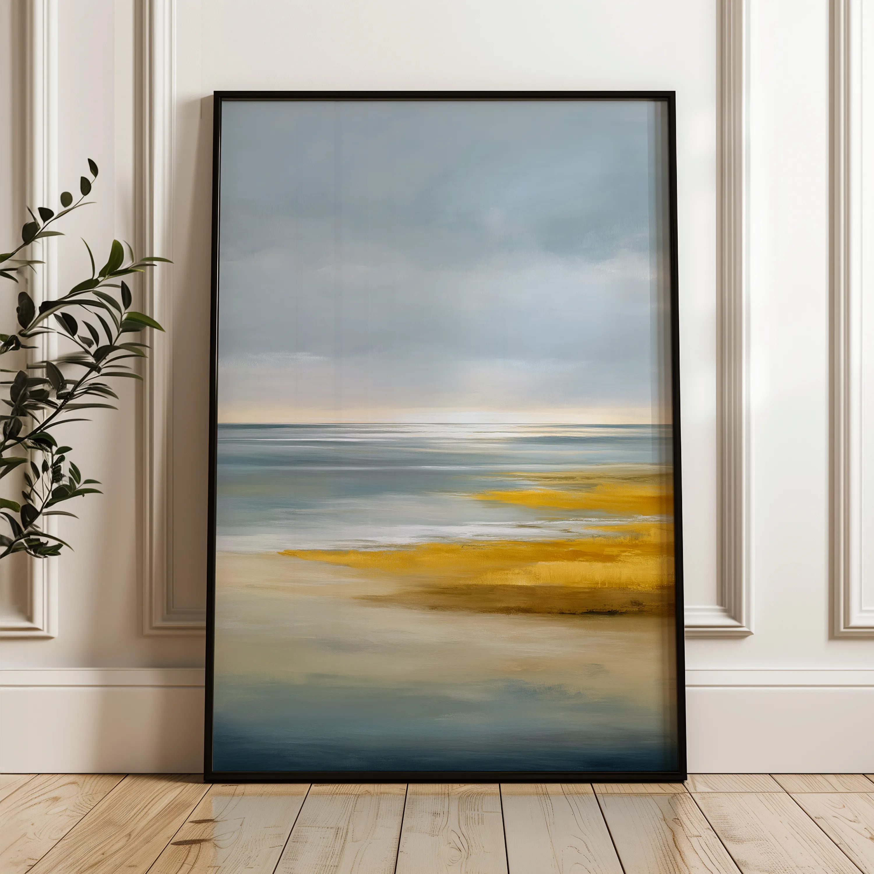 Abstract 2178 Canvas Art 18" x 24" / 45 x 60 cm / Black