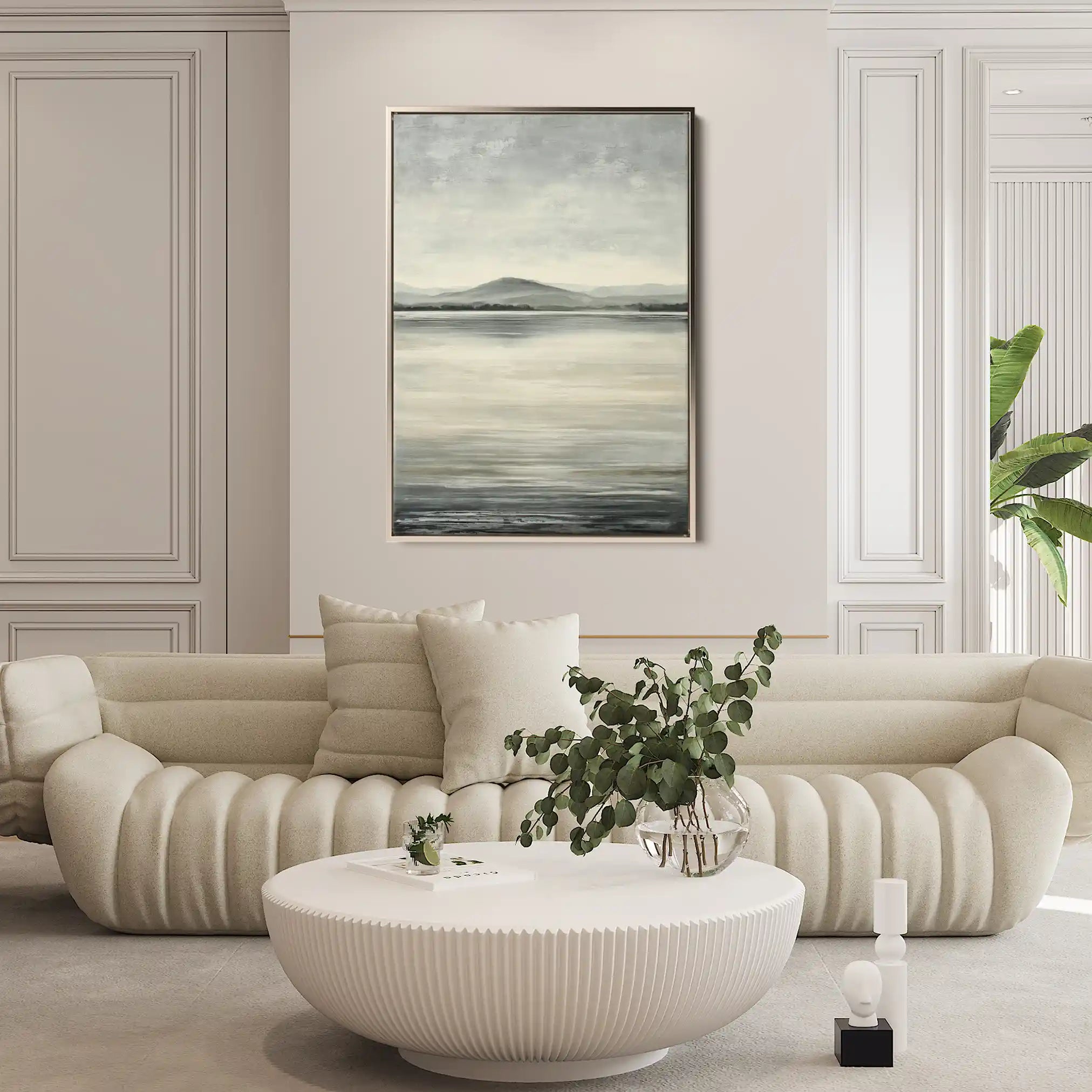 Abstract 2179 Canvas Art 18" x 24" / 45 x 60 cm / Black