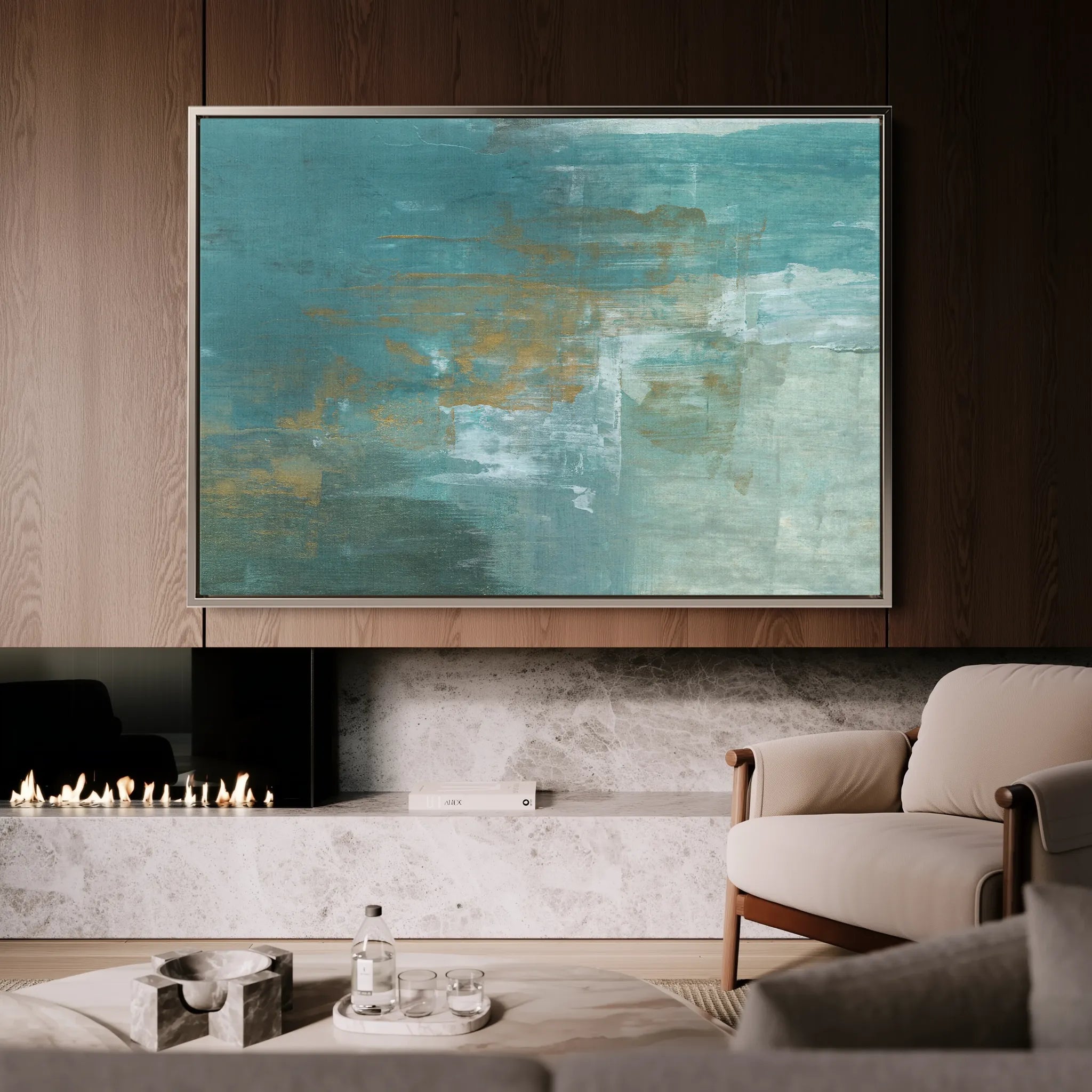 Abstract 218 Canvas Art 18" x 24" / 45 x 60 cm / Black