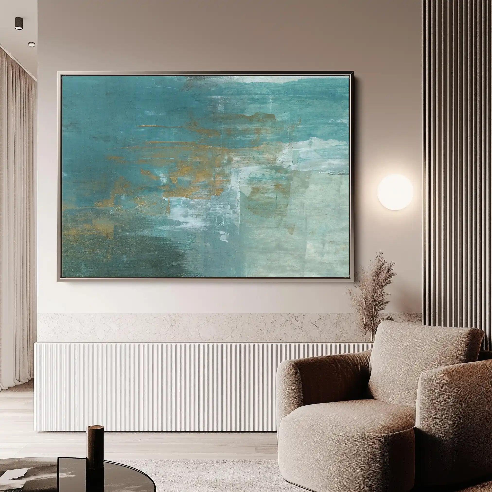 Abstract 218 Canvas Art 60 x 40 cm / Black