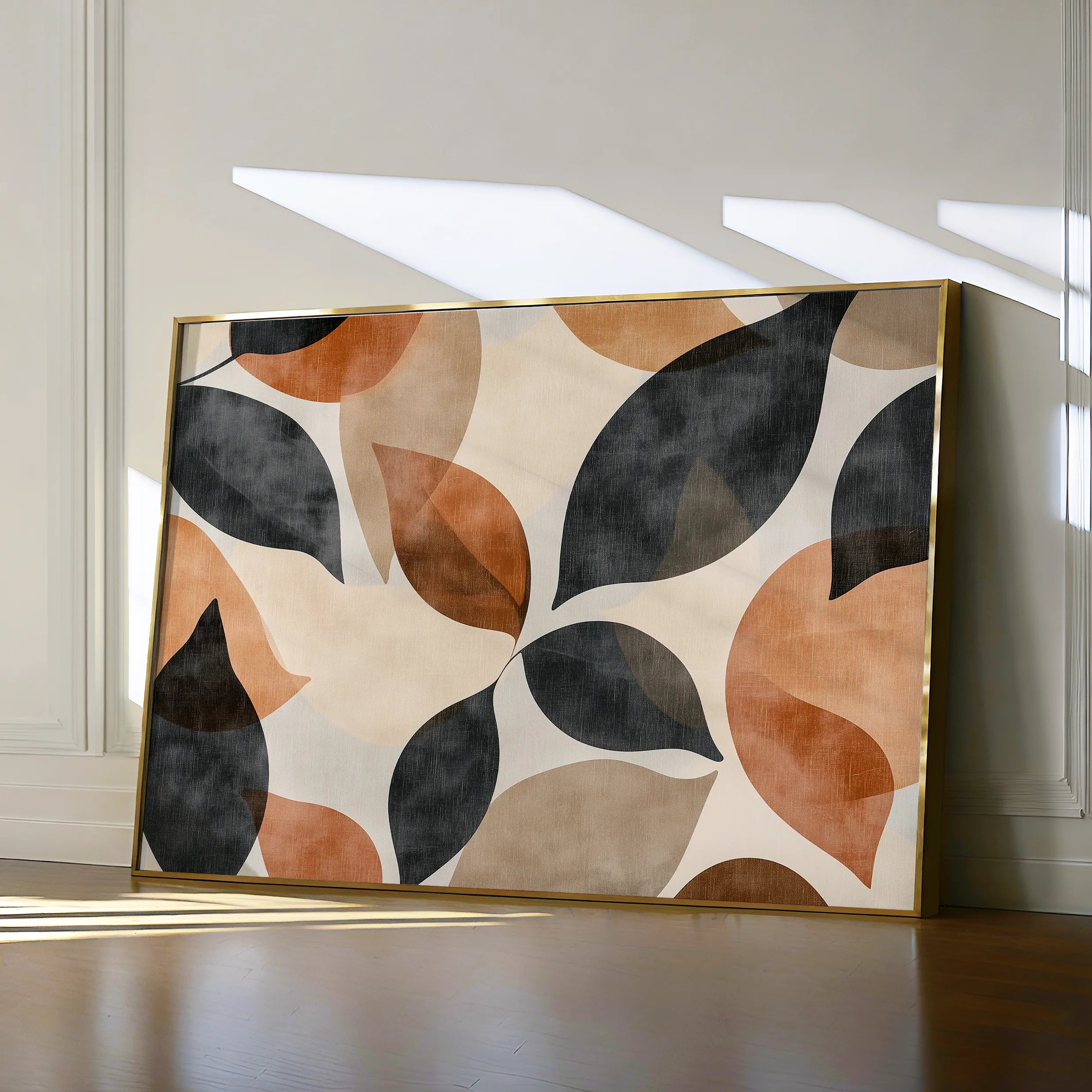 Boho 218 Canvas Art 18" x 24" / 45 x 60 cm / Black