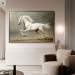 Horses 218 Canvas Art 18" x 24" / 45 x 60 cm / Black