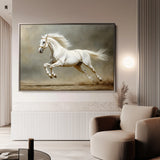 Horses 218 Canvas Art 18" x 24" / 45 x 60 cm / Black