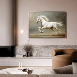 Horses 218 Canvas Art 18" x 24" / 45 x 60 cm / Black