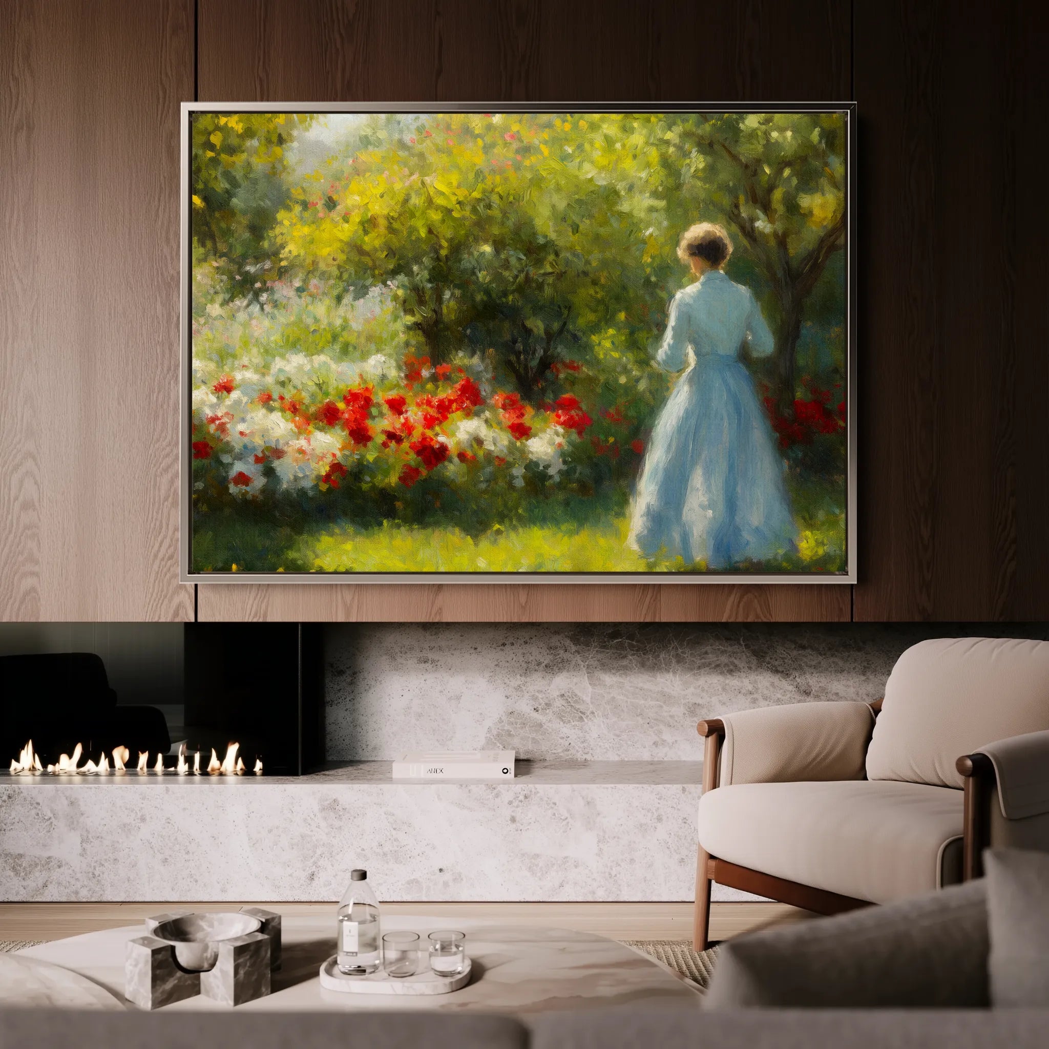 Landscape 218 Canvas Art 18" x 24" / 45 x 60 cm / Black