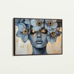 Portrait 218 Canvas Art 18" x 24" / 45 x 60 cm / Black
