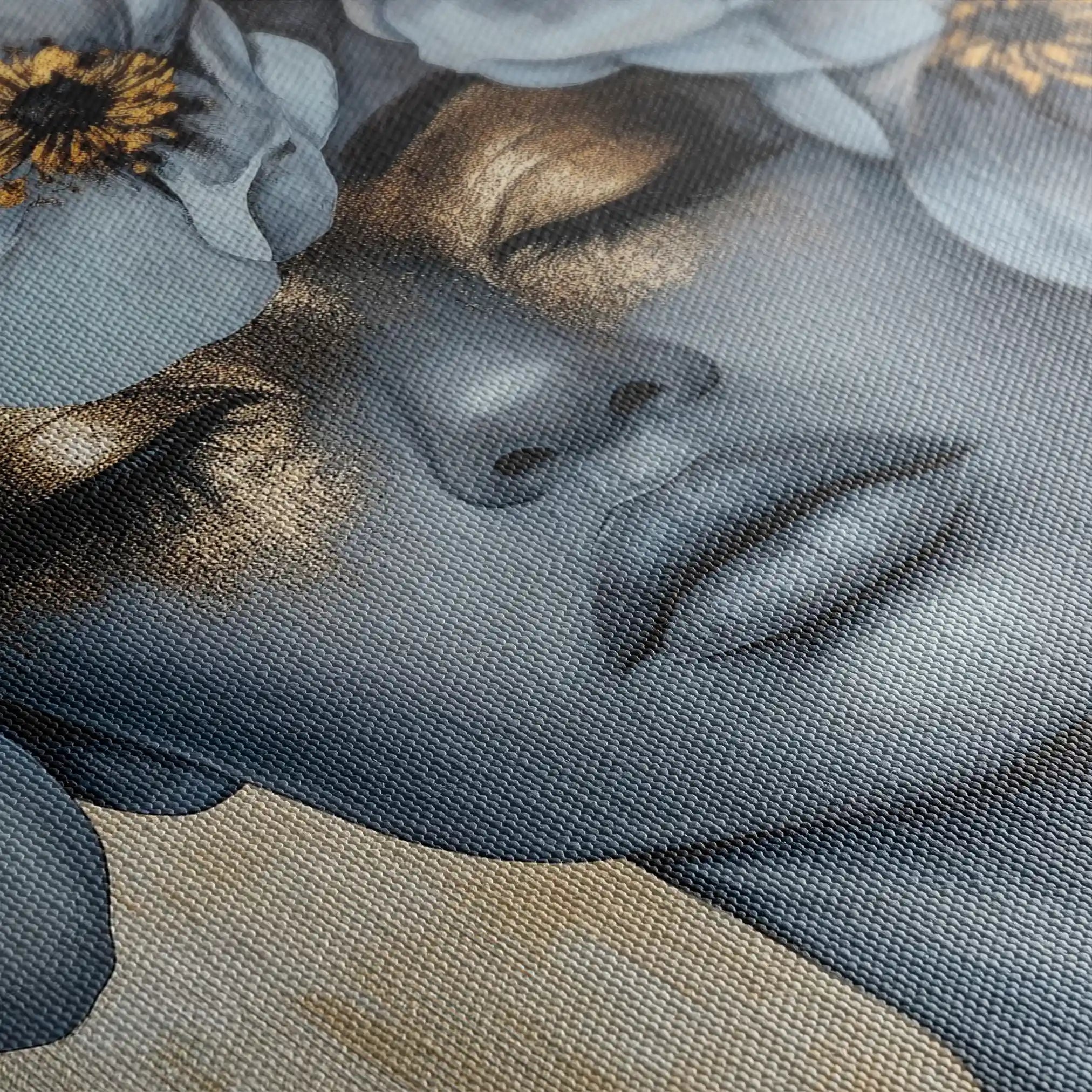 Portrait 218 Canvas Art 60 x 40 cm / Black
