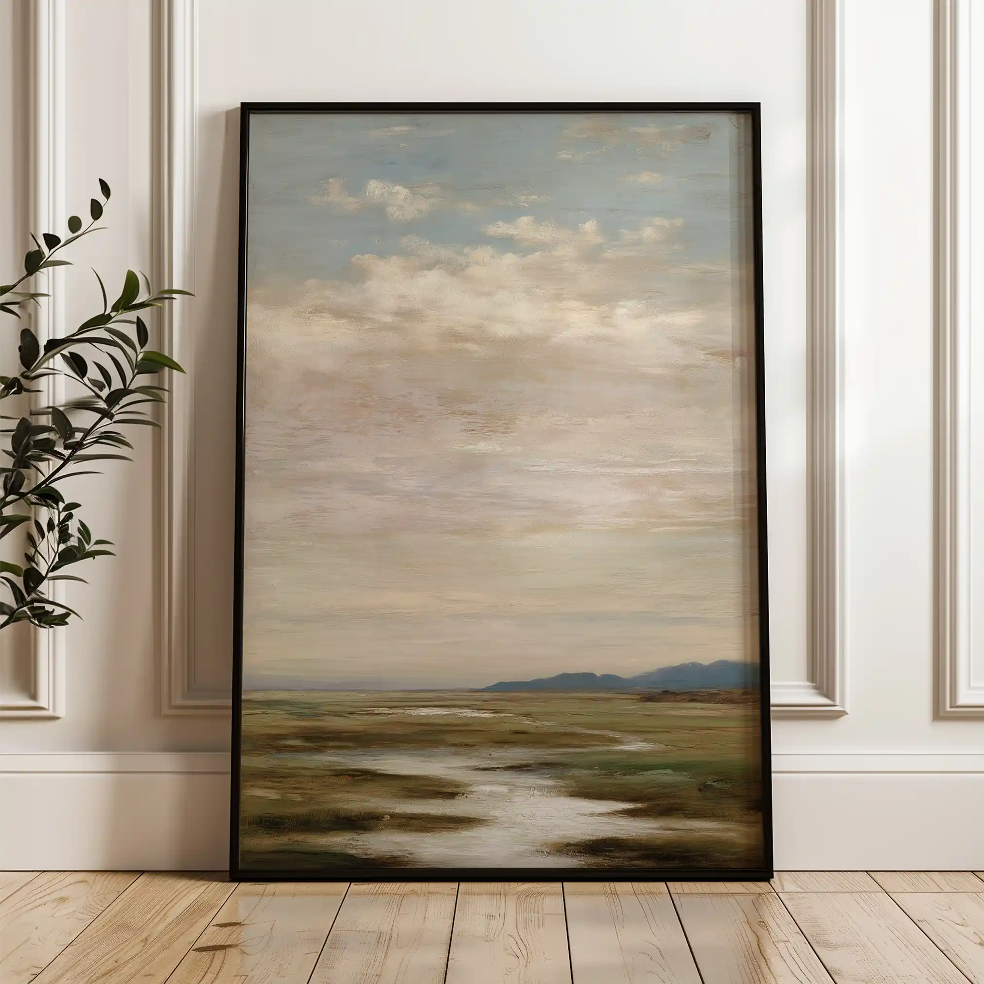 Abstract 2180 Canvas Art 18" x 24" / 45 x 60 cm / Black