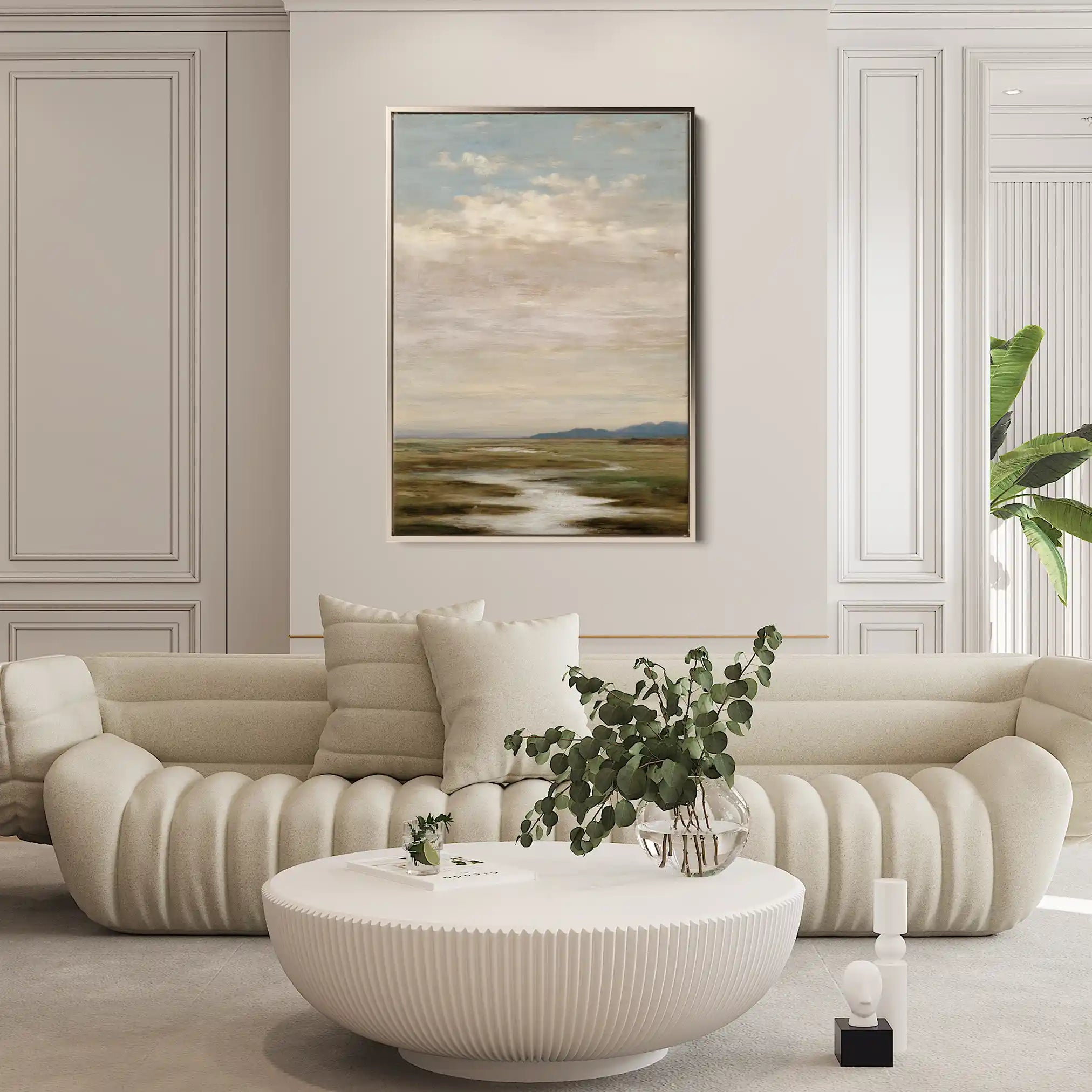 Abstract 2180 Canvas Art 18" x 24" / 45 x 60 cm / Black