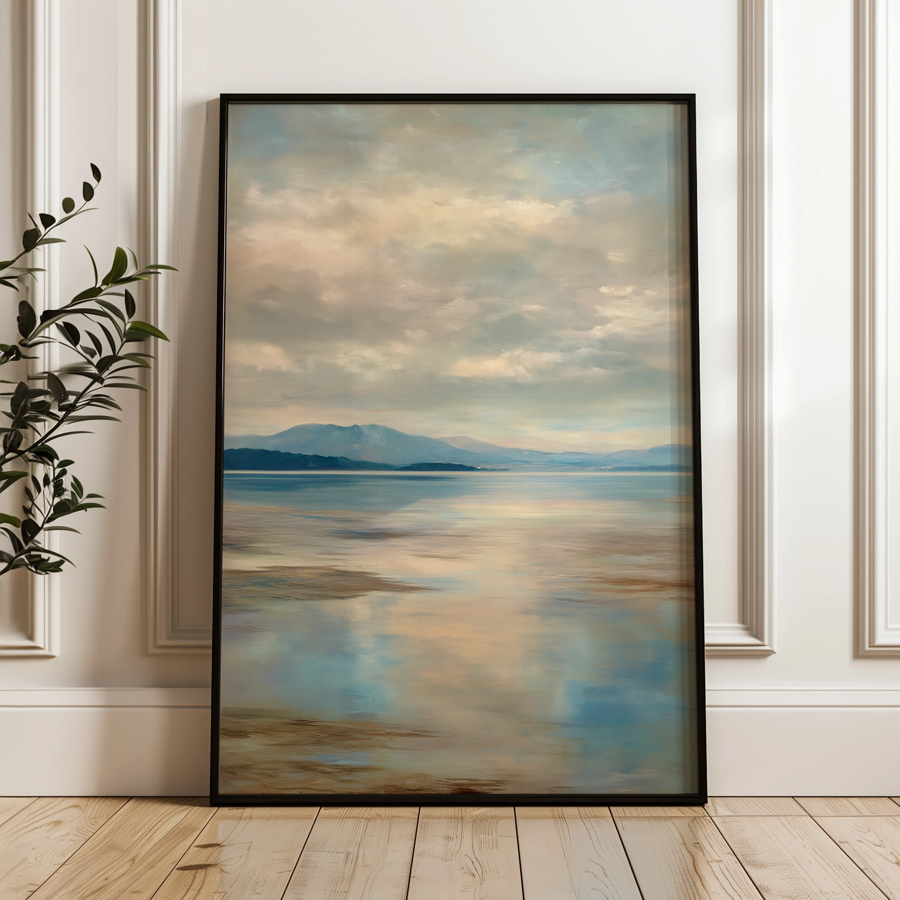 Abstract 2181 Canvas Art 18" x 24" / 45 x 60 cm / Black