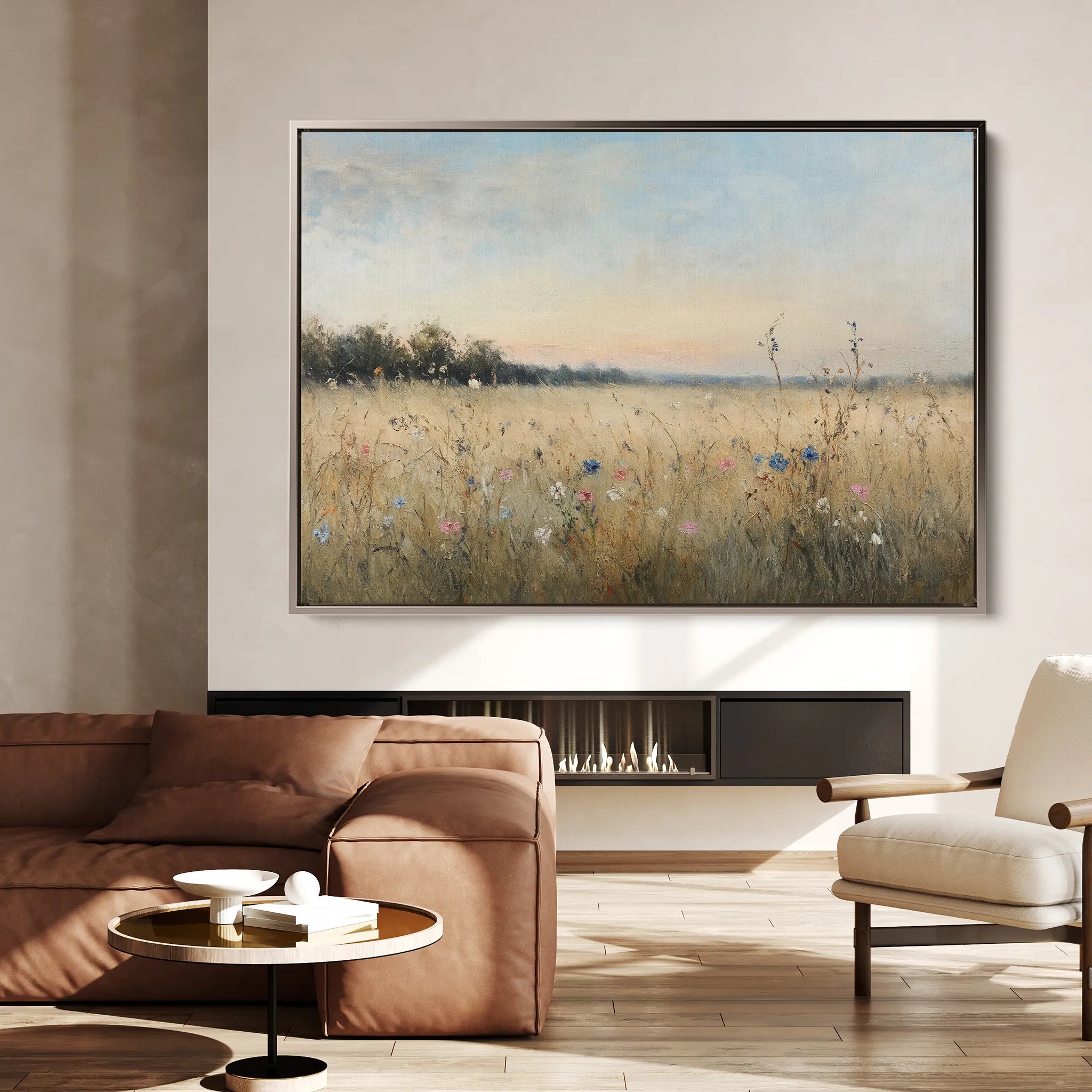 Abstract 2182 Canvas Art 18" x 24" / 45 x 60 cm / Black