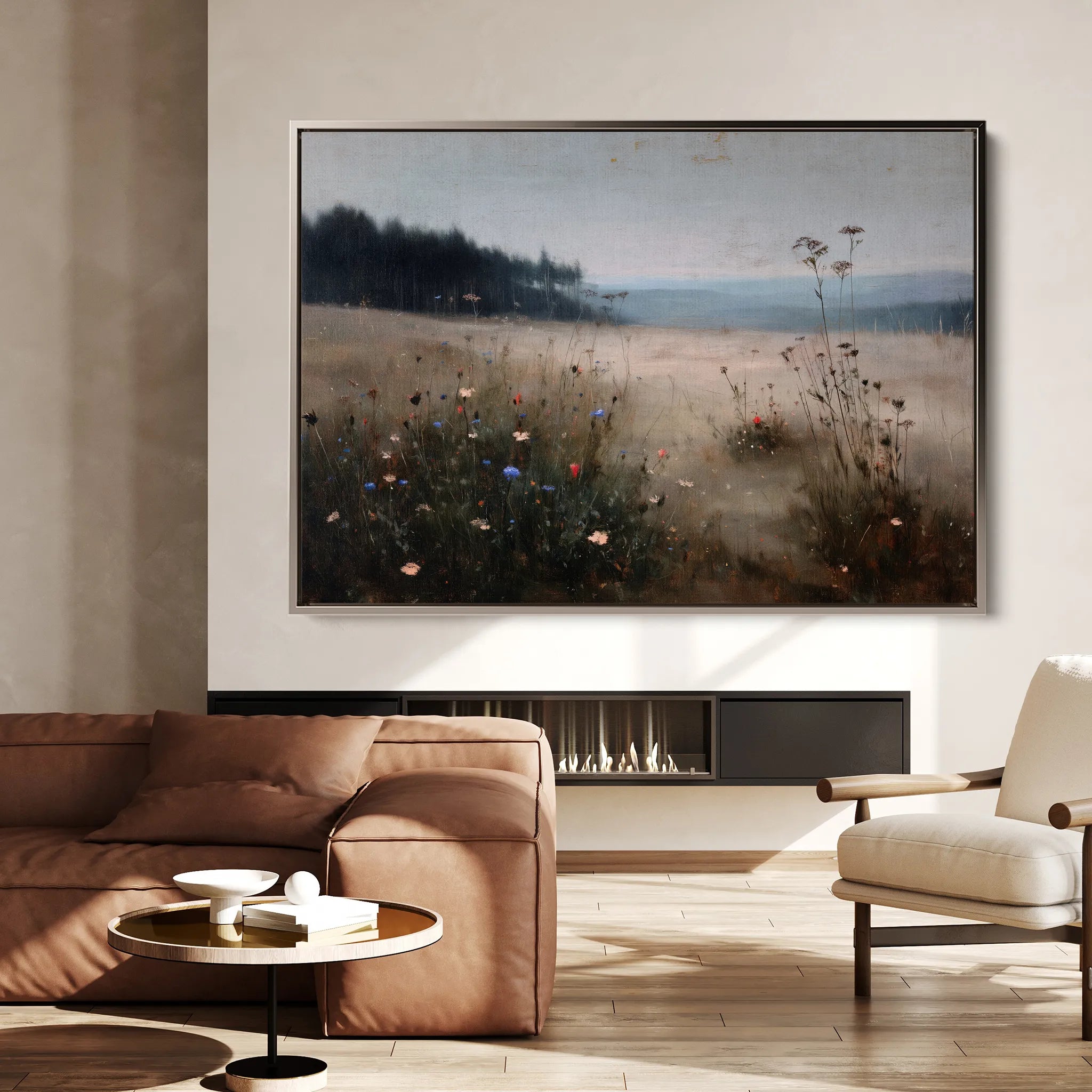 Abstract 2183 Canvas Art 18" x 24" / 45 x 60 cm / Black