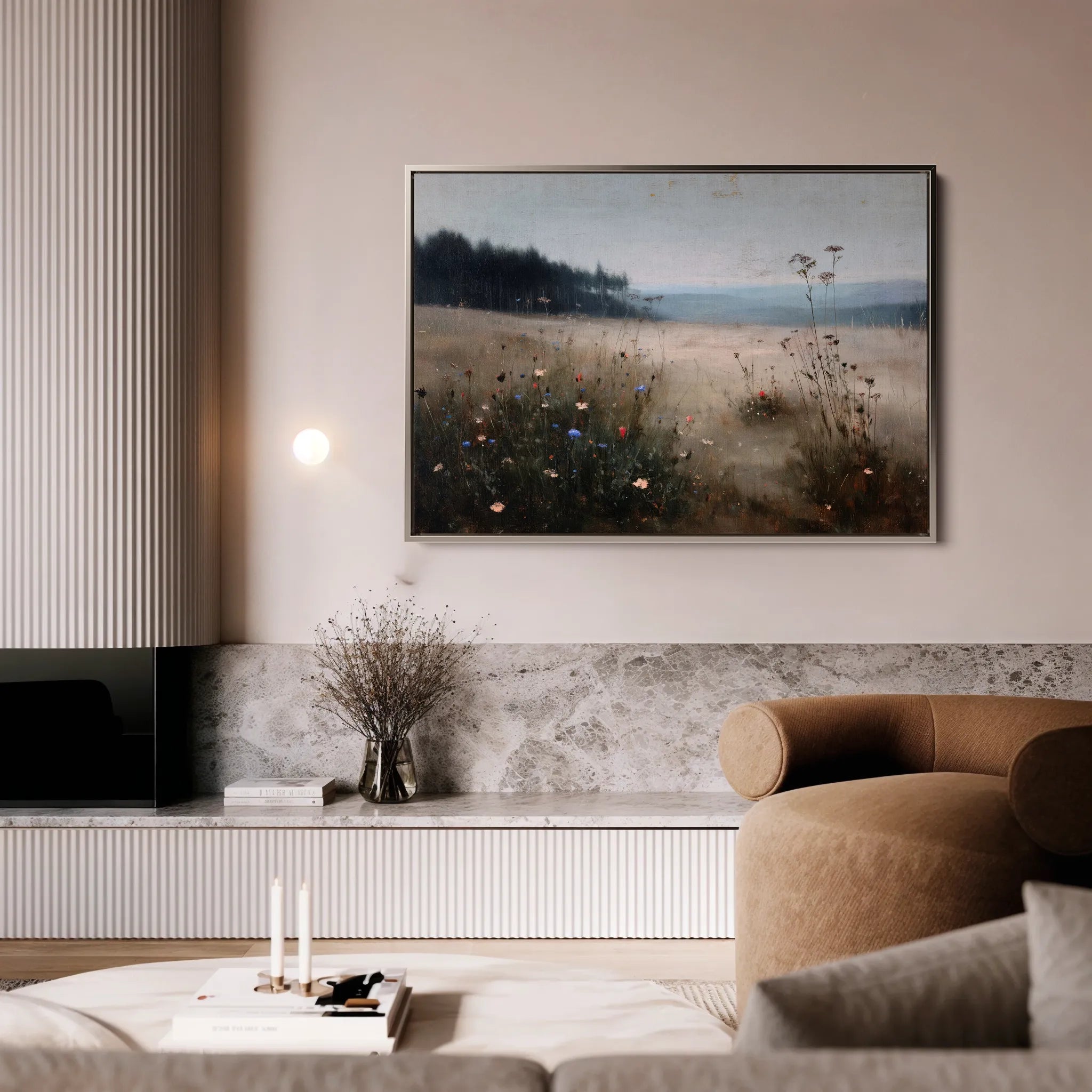 Abstract 2183 Canvas Art 18" x 24" / 45 x 60 cm / Black