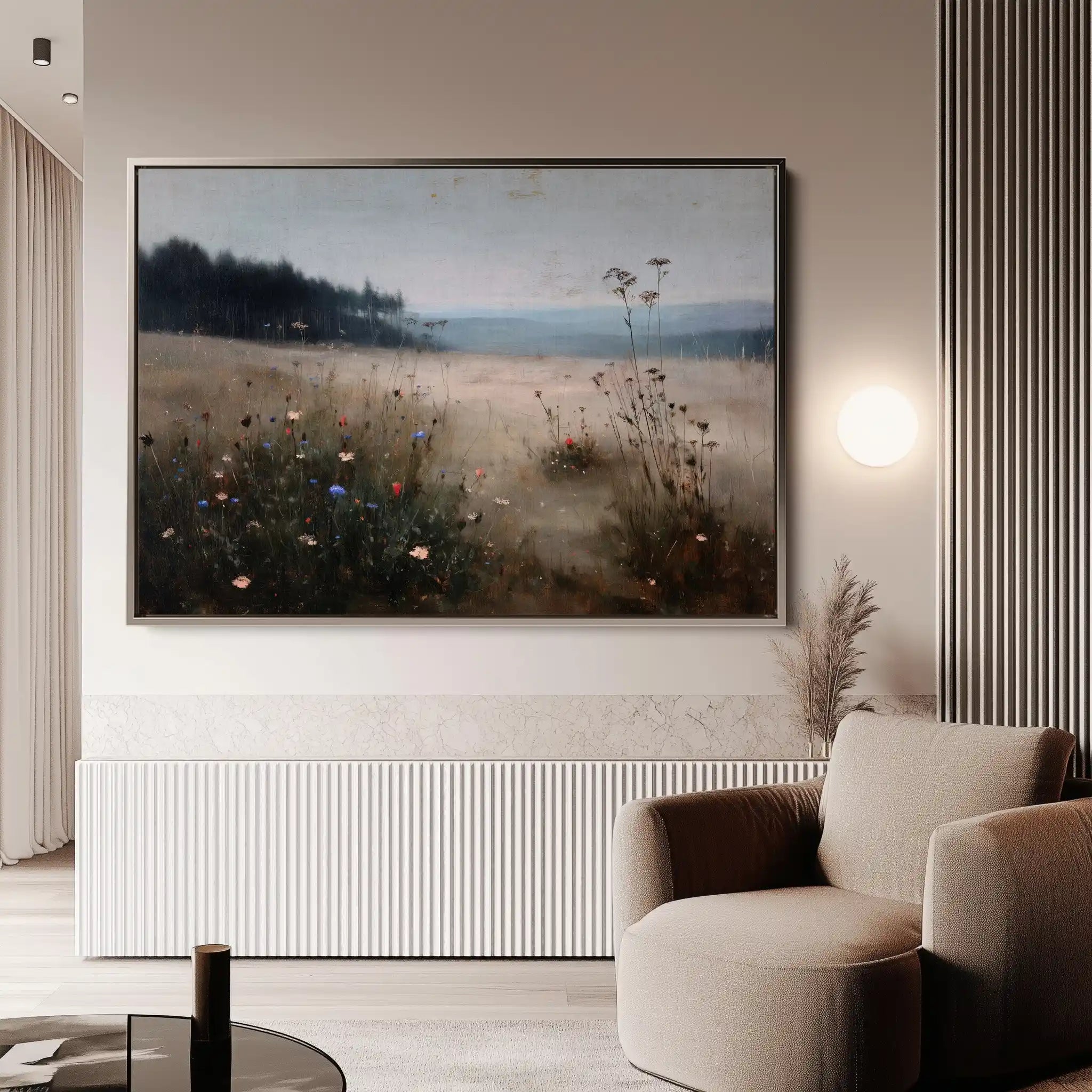 Abstract 2183 Canvas Art 60 x 40 cm / Black