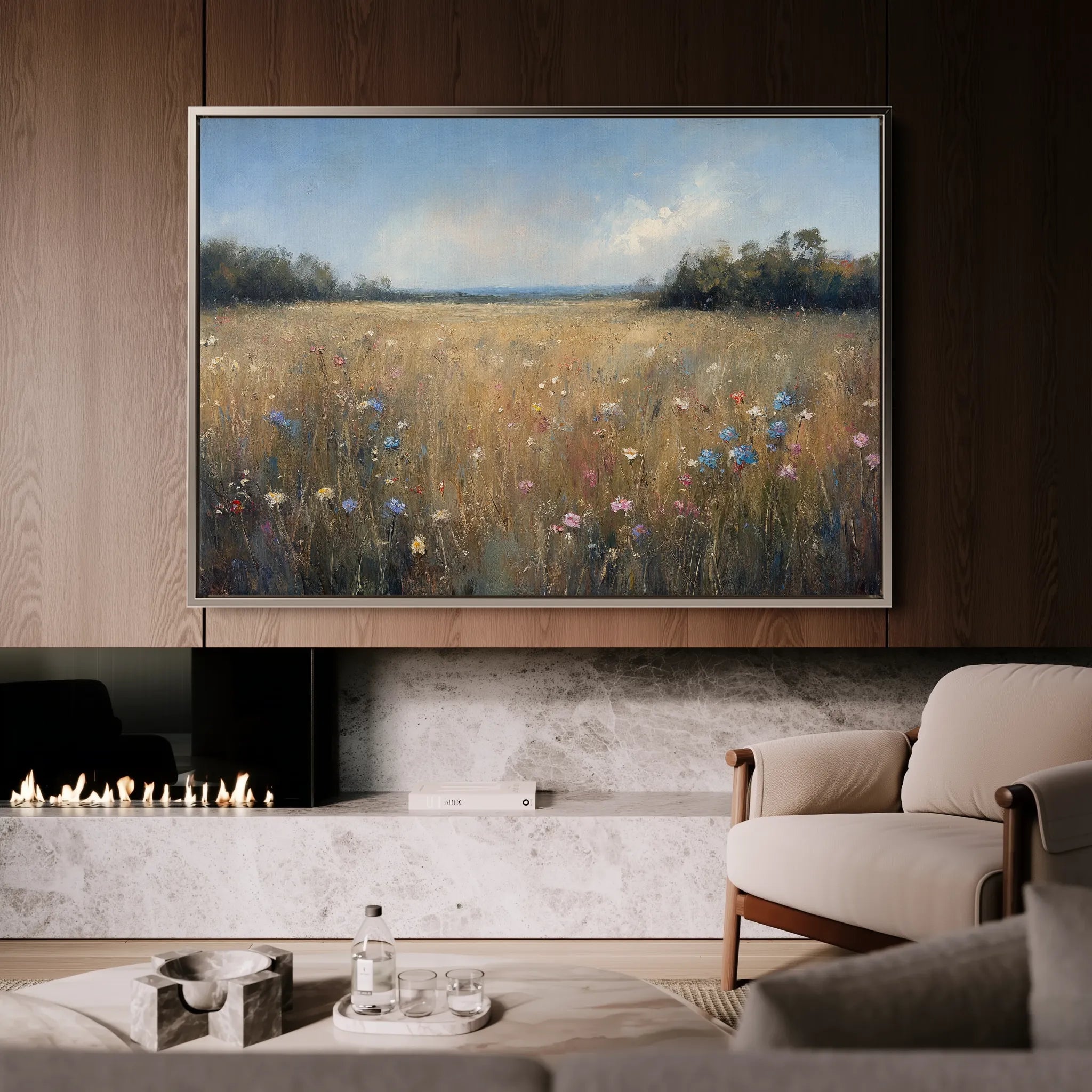 Abstract 2184 Canvas Art 18" x 24" / 45 x 60 cm / Black
