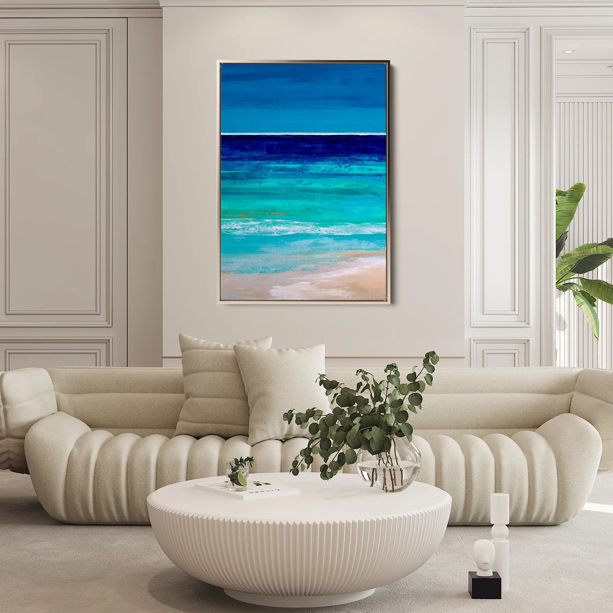 Abstract 2186 Canvas Art 18" x 24" / 45 x 60 cm / Black