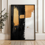 Abstract 2188 Canvas Art 18" x 24" / 45 x 60 cm / Black