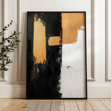 Abstract 2188 Canvas Art 18" x 24" / 45 x 60 cm / Black