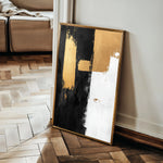 Abstract 2188 Canvas Art 18" x 24" / 45 x 60 cm / Black