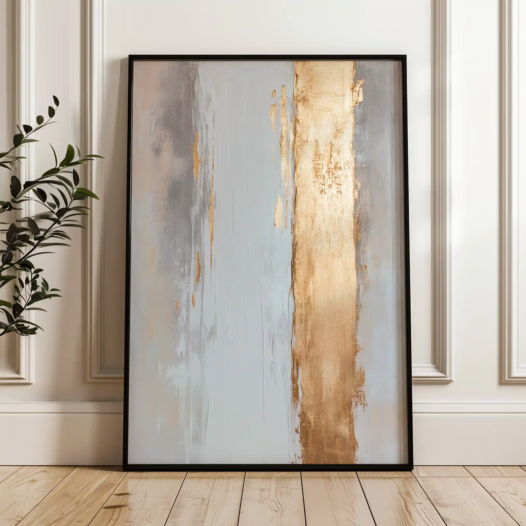 Abstract 2189 Canvas Art 18" x 24" / 45 x 60 cm / Black