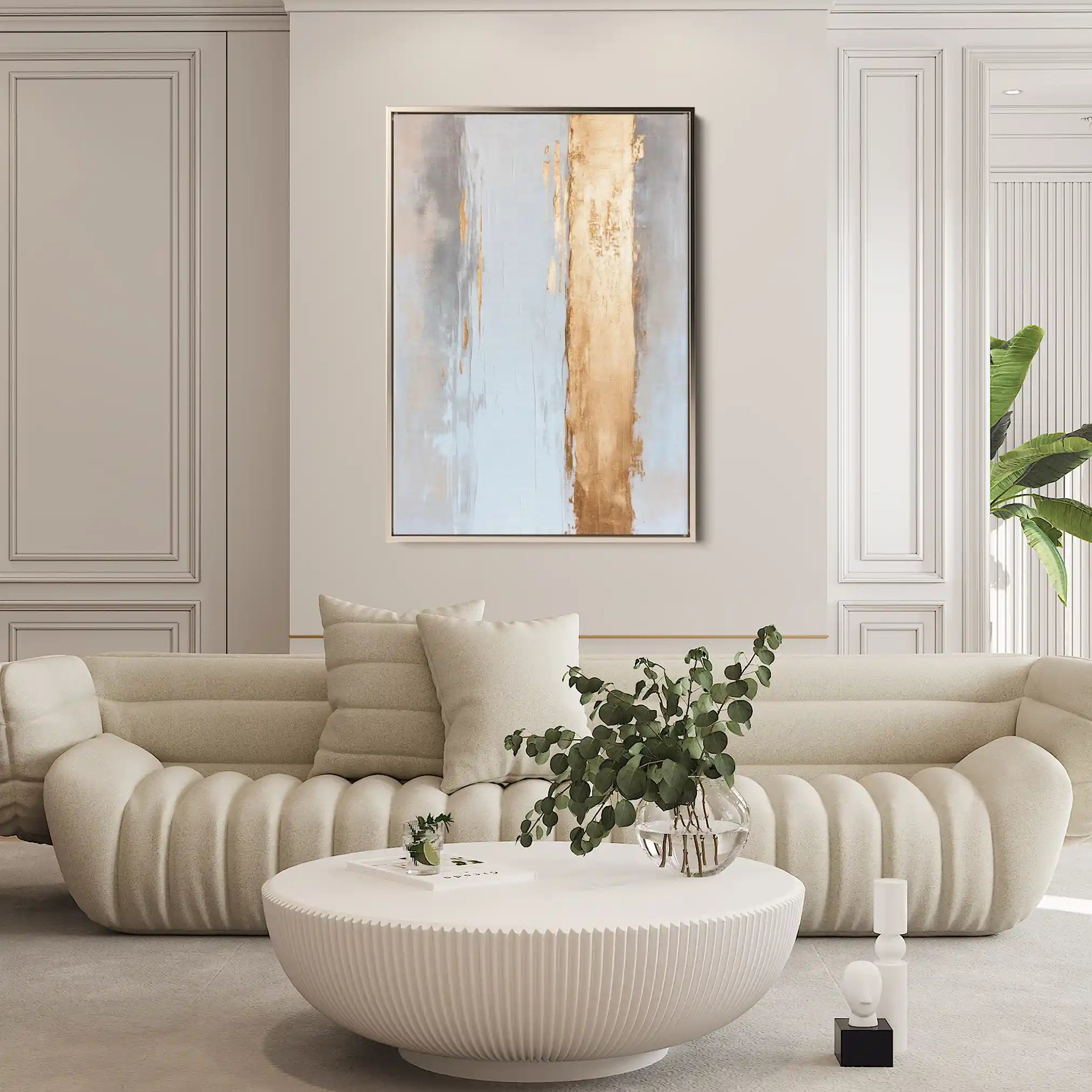 Abstract 2189 Canvas Art 18" x 24" / 45 x 60 cm / Black