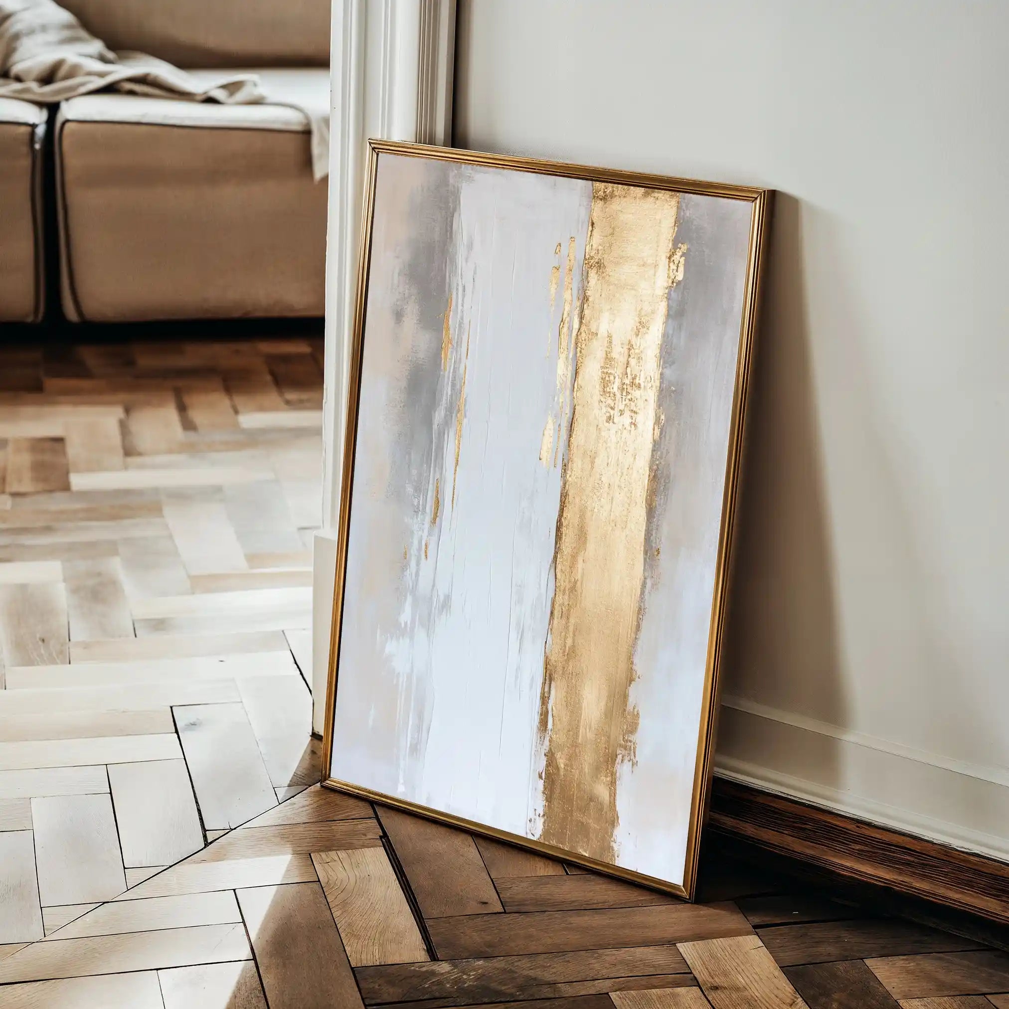 Abstract 2189 Canvas Art 18" x 24" / 45 x 60 cm / Black