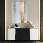 Abstract 2189 Canvas Art 18" x 24" / 45 x 60 cm / Black